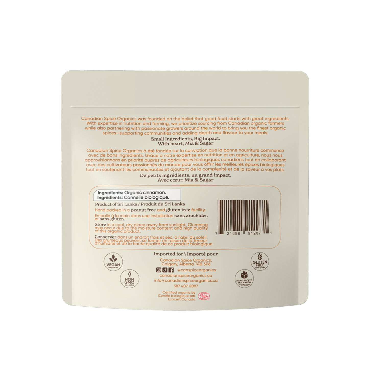 Organic Ceylon Cinnamon Powder