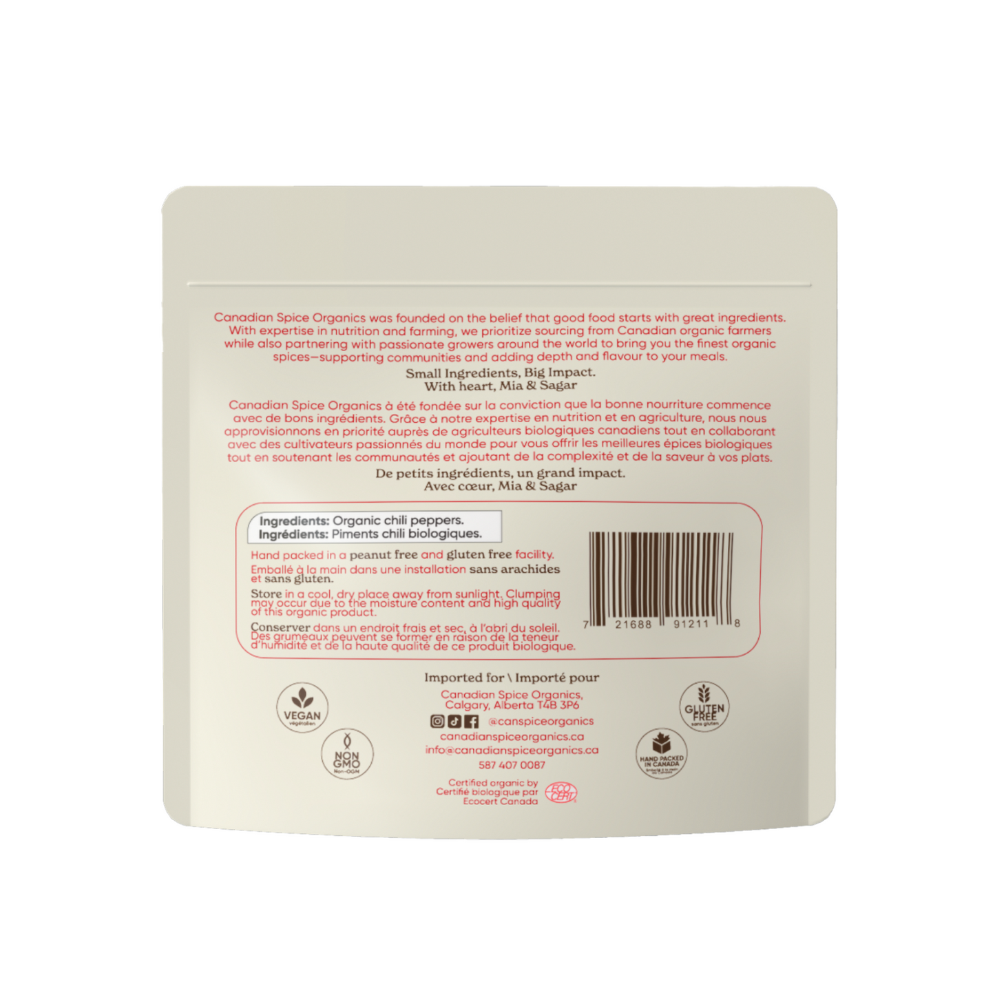 Organic Chili Pepper Flakes