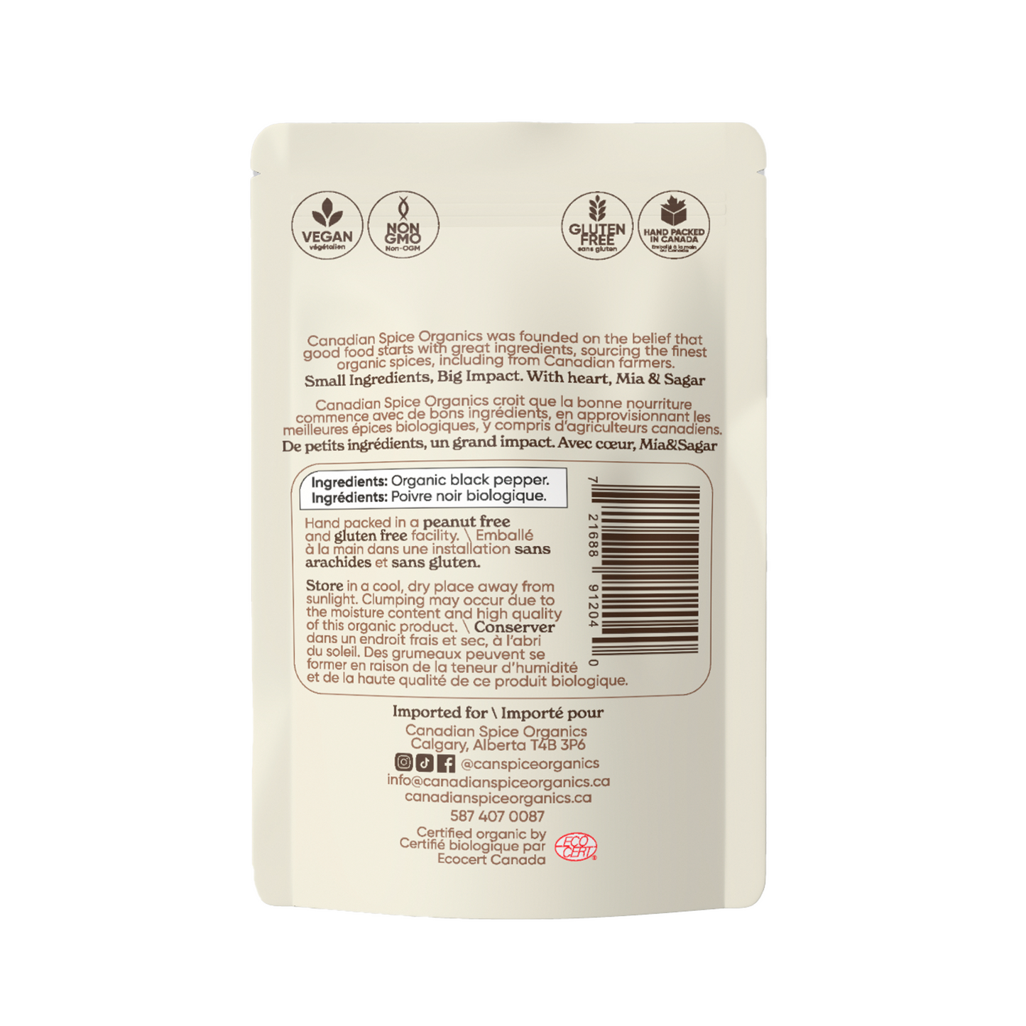 Organic Black Pepper Ground