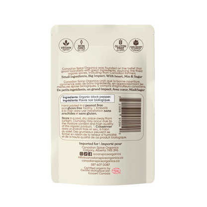 Organic Black Pepper Ground